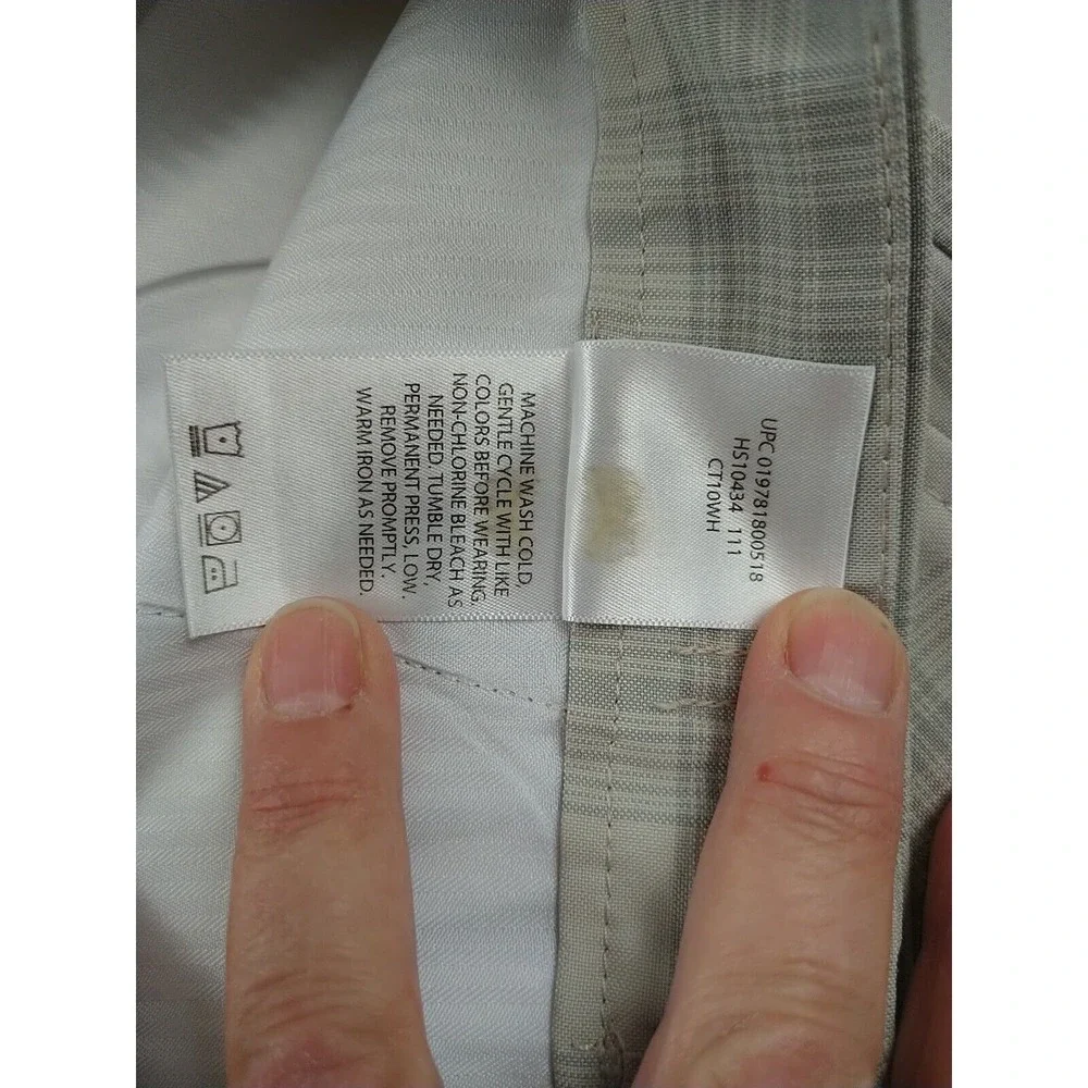 Hagger Dress Shorts Men's 42 Beige Plaid‎ Classic Pockets Travel